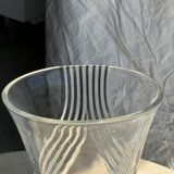 Large geometric glass vase H30