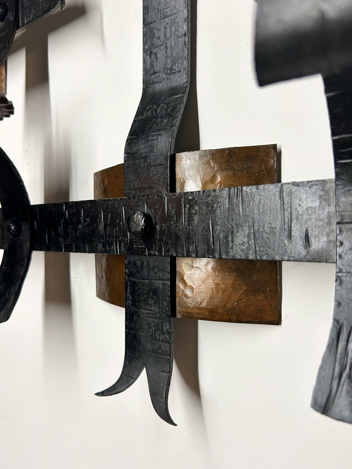 Brutalist wall candle holder from the 70s (X2)