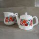 Vintage coffee pot + milk jug