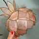 Vintage pink mother-of-pearl pendant light