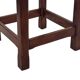 Vintage rattan stool with oak, 60s wabi sabi design, minimalist