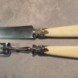 Silver/ivory leg service