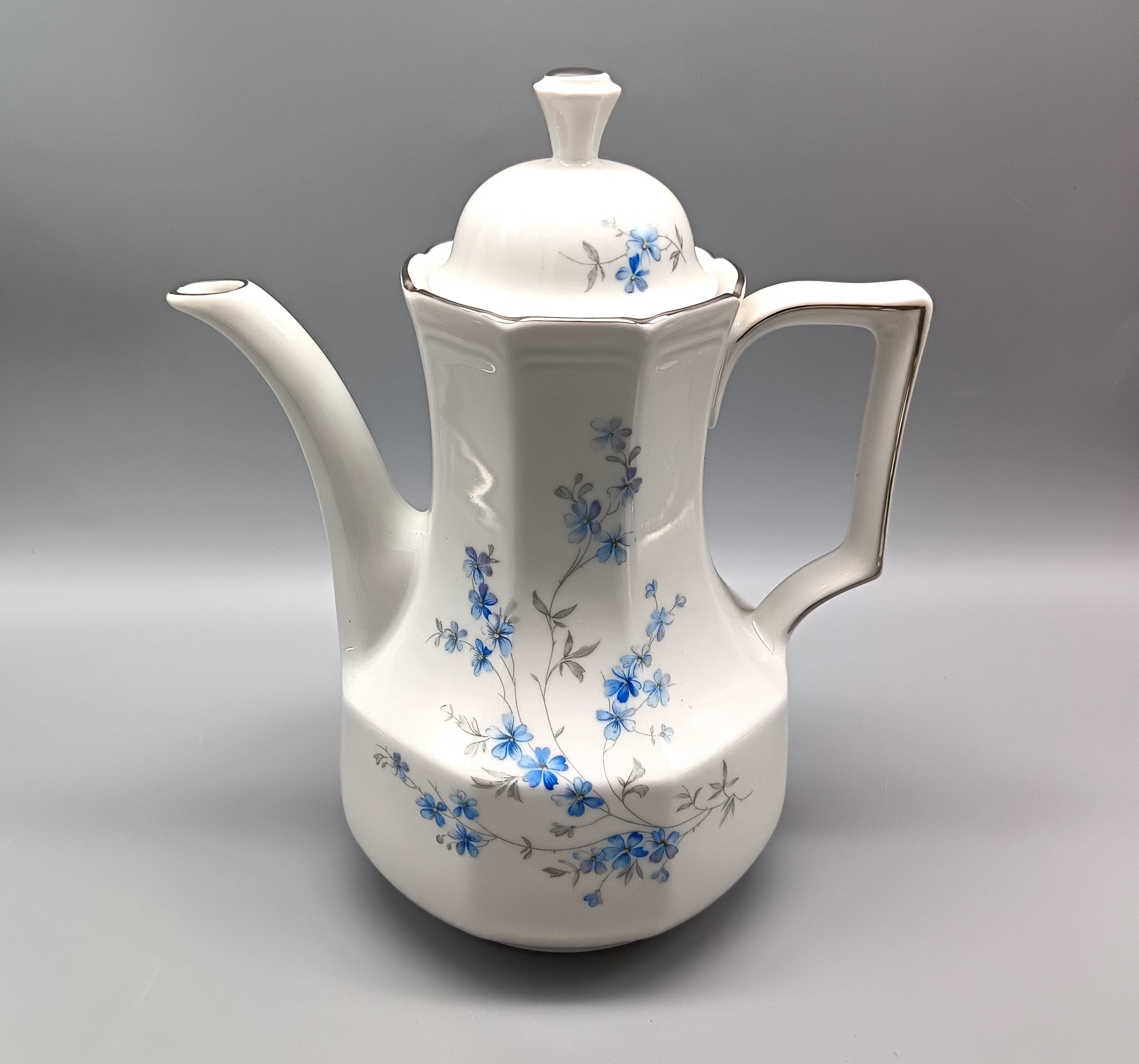 White porcelain coffee service Bareuther Waldassen Bavaria Germany