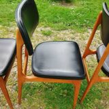 Series of 6 old Scandinavian design chairs