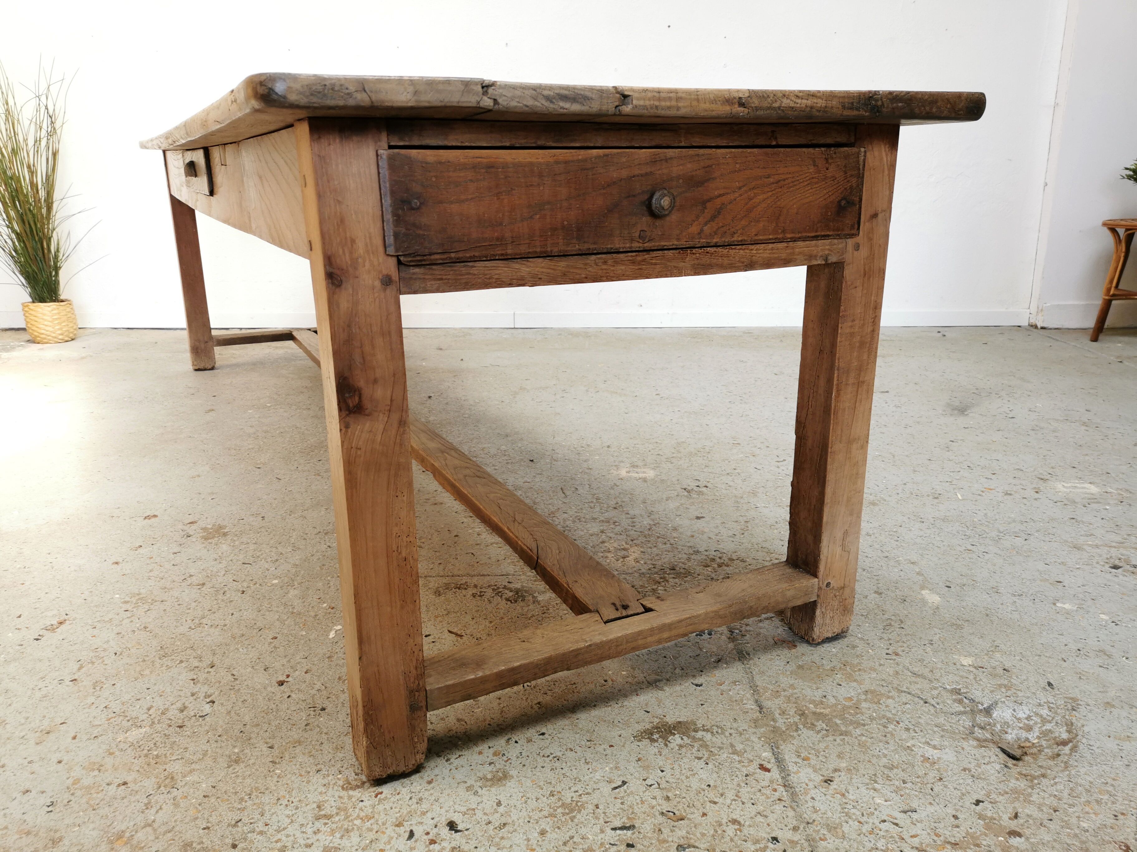 Table de ferme en chêne 260cm