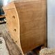 Vintage Art Deco chest of drawers – Curved burl wood front