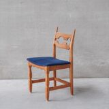6 oak mid-century dining chairs