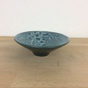 Vide poche vintage en céramique bleue