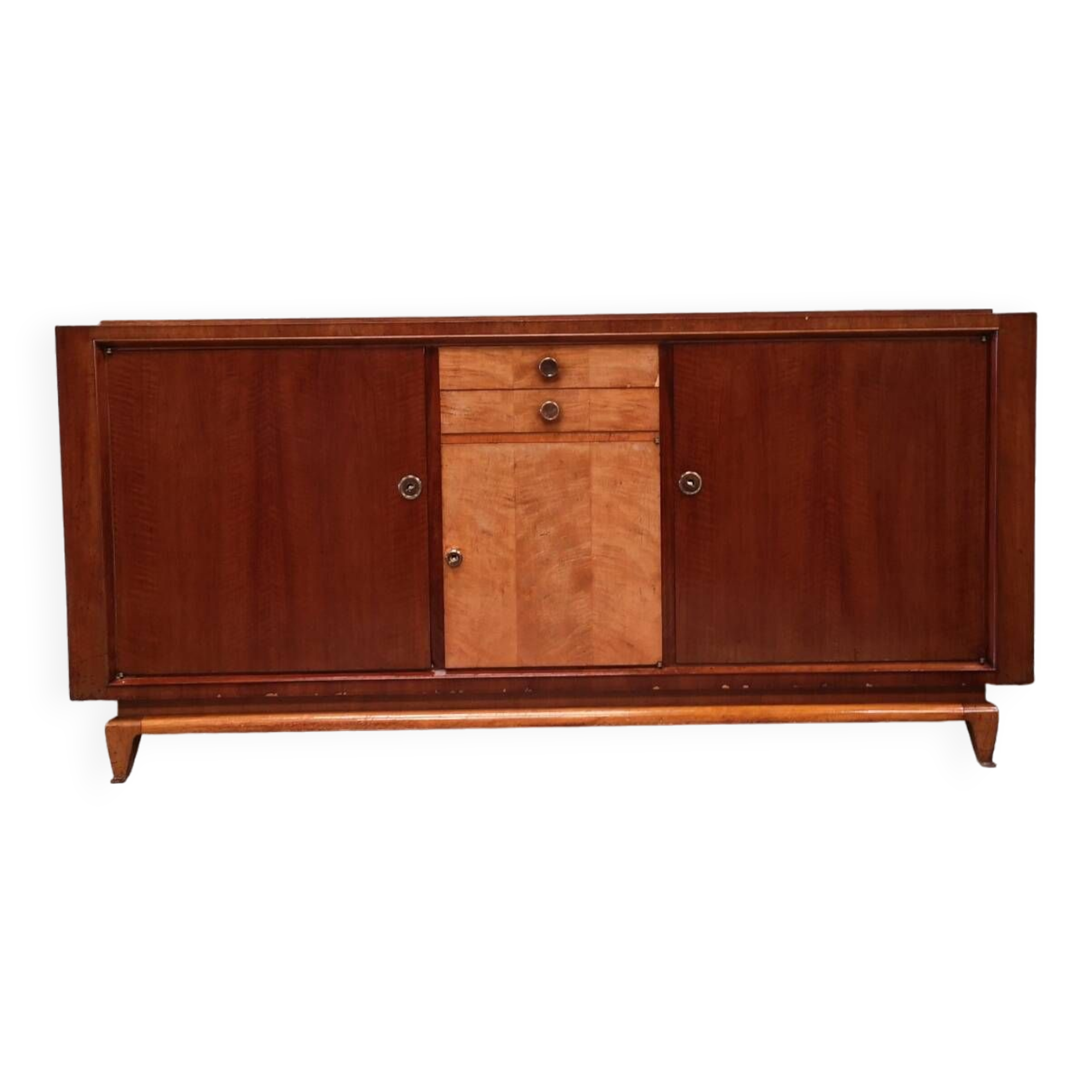 art deco lemon walnut sideboard sideboard 1940