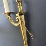 Pair of bronze wall sconces in Empire style