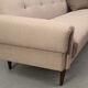 Scandinavian 3-seater sofa in beige, completely restored