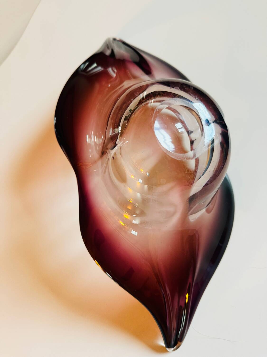 Vintage 70s Murano fruit bowl