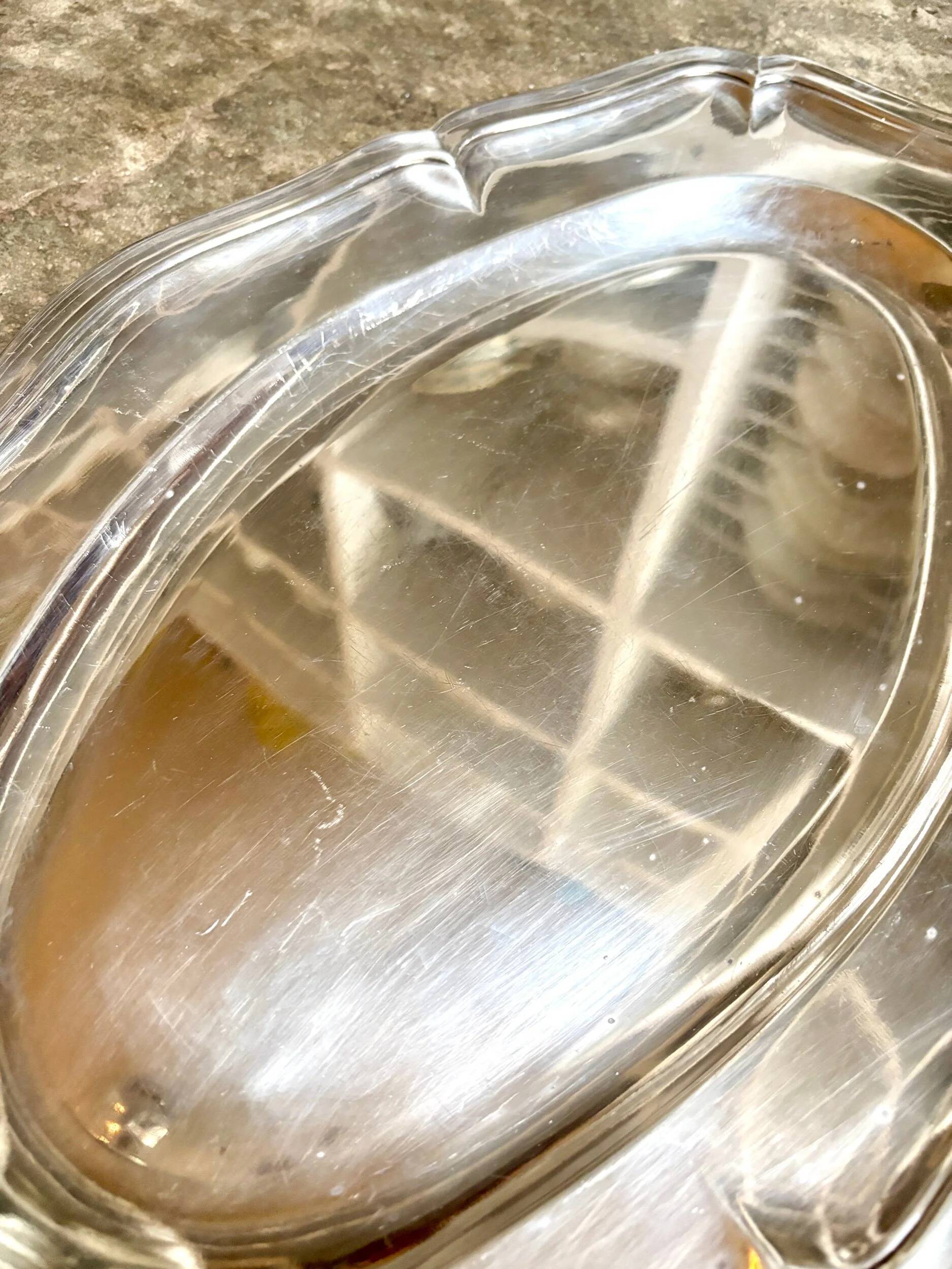 Christofle oval scalloped silver-plated platter no. 2