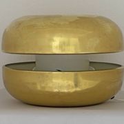 Luciano Frigerio Italian Table Lamp Vibrated Brass "Ballata Alta", 1974
