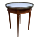 Table ronde dessus marbre