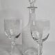 Classic Style Engraved Crystal Carafe and Glasses Set