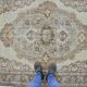 Tapis vintage turc Oushak sku 3273