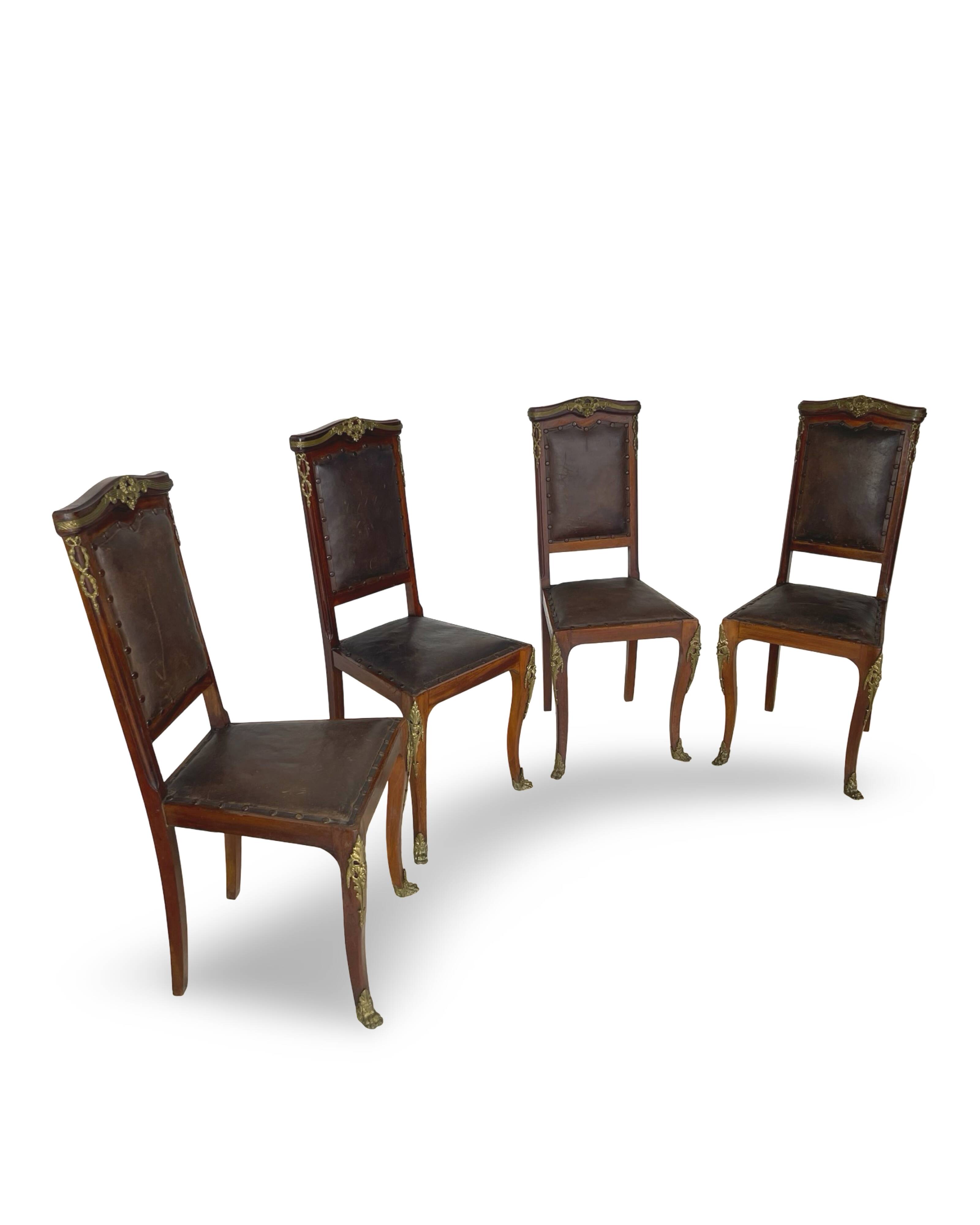 Italian art deco dining chairs 1920s