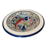 Service of 6 ethnic fish pattern soup plates