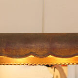 Lighting mirror in gilded wrought iron