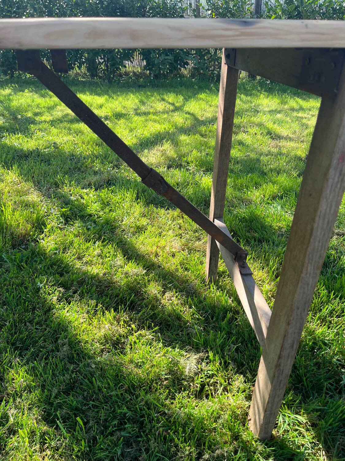 Antique wooden folding table