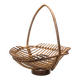 Vintage bamboo and rattan fruit bowl – Large fruit basket, boho chic / Riviera, retro centrepiece – Mid-Century 60s design