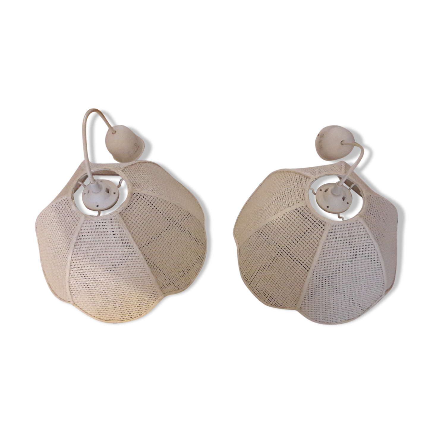 Bohemian raffia pendant lights