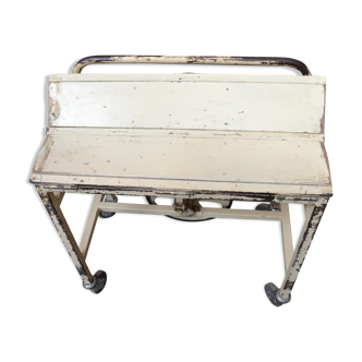 Furniture industrial business beige patina metal