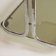 Chrome and smoked glass vintage bar cart trolley, 1970s.