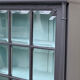 Armoire parisienne vitrée noire et vert grisé 150cm