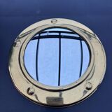 Hanging porthole mirror – Diameter 21 cm, gold color
