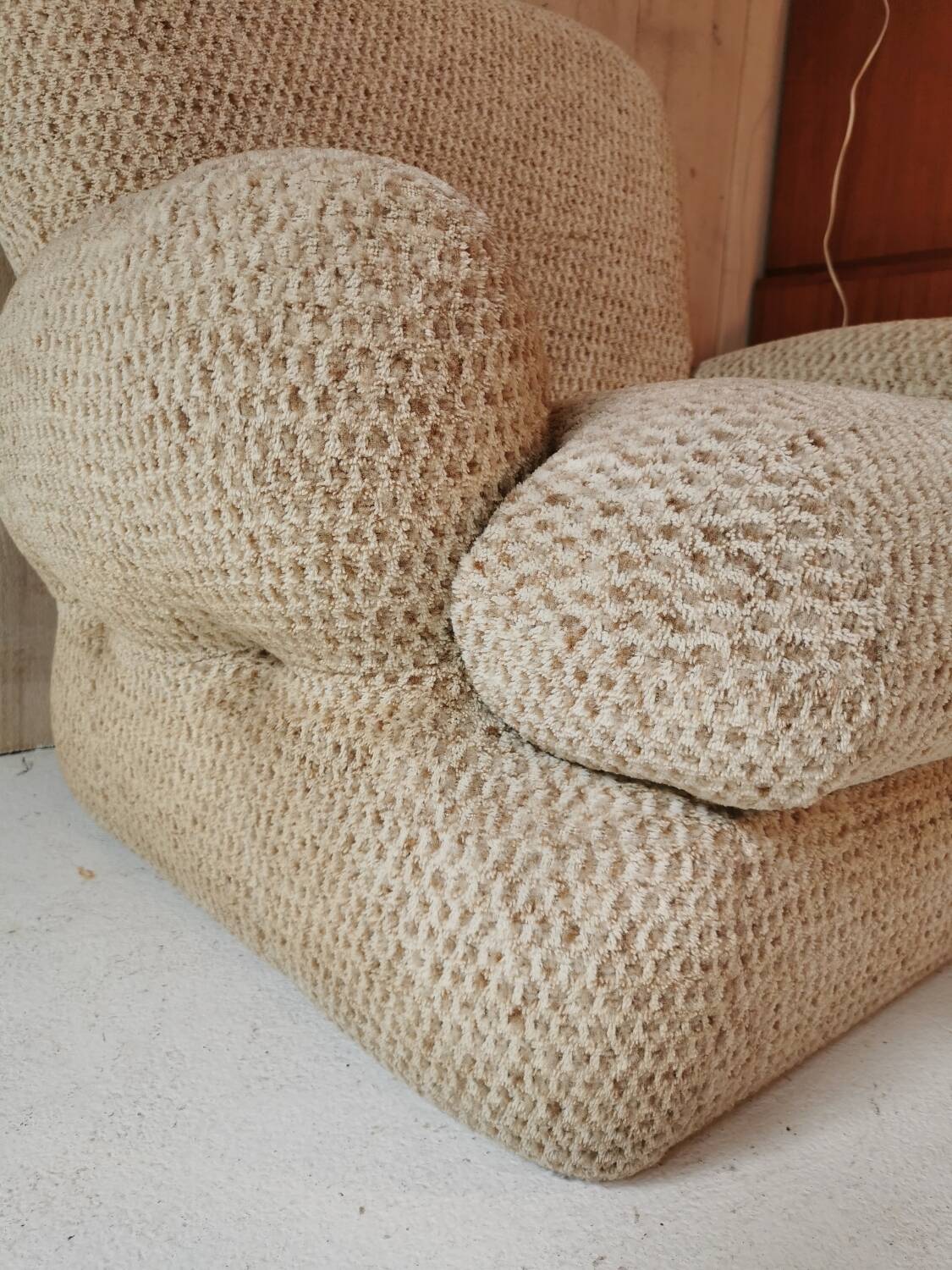 Tweed armchair