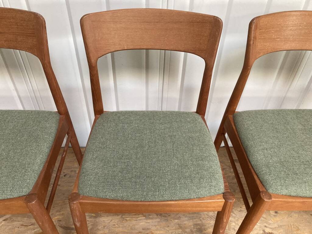 Kai Kristiansen Danish Teak Dining Chair K.S. Mobler Set of 6
