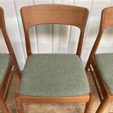 Kai Kristiansen Danish Teak Dining Chair K.S. Mobler Set of 6