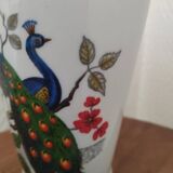 Porcelain vase with peacock decoration