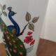 Vase en porcelaine décor de Paons