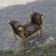 Fauteuil empire léopard