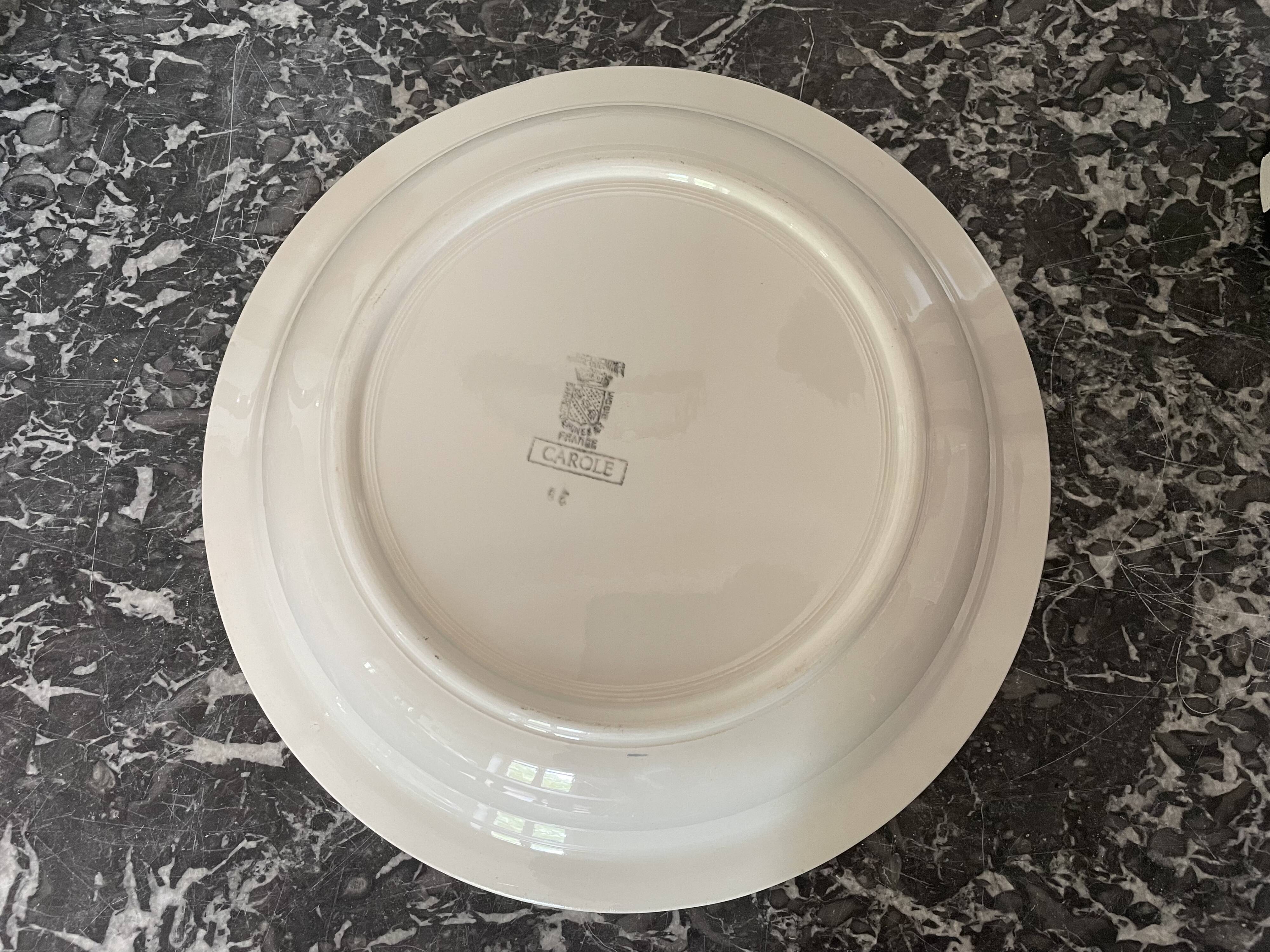 Hollow dish Sarreguemines model Carole