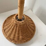 Pair of wicker table lamps from the 60s