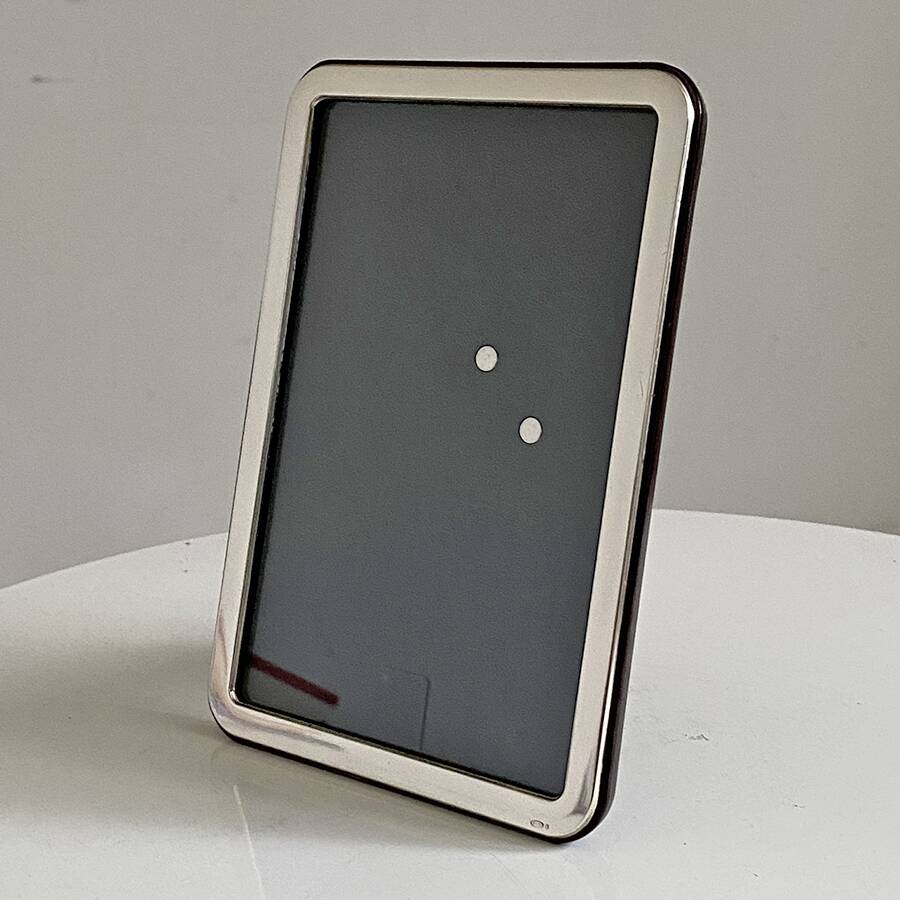 Silver photo frame