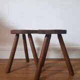 Set of 2 tripod stools