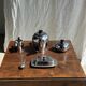 Tea set including teapot, milk jug, sugar bowl and butter dish