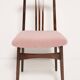 Blush Pink Bouclé Chair, Mid-Century Modern, designed by Mr. Zielinski, Europe, 1960s