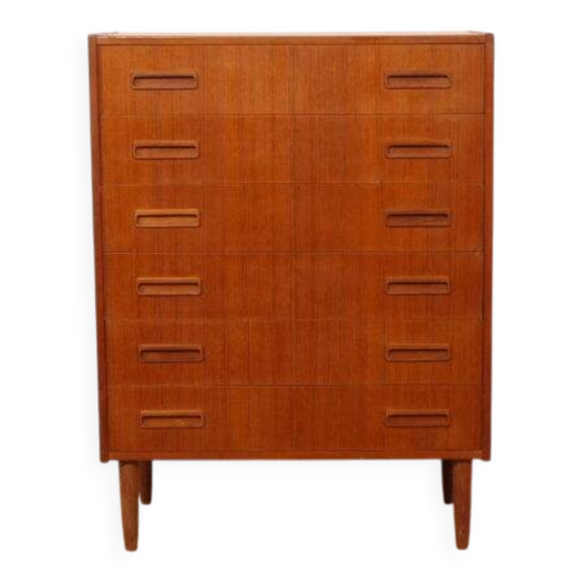Commode danoise en teck, 6 tiroirs