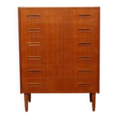 Vintage Danish chest of drawers | Teak | 6 drawers | 101 cm