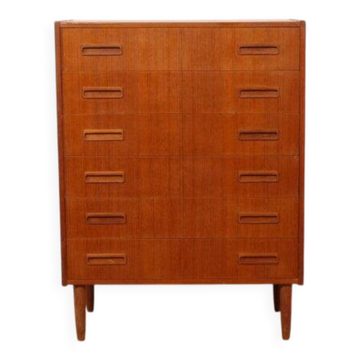 Vintage Danish chest of drawers | Teak | 6 drawers | 101 cm
