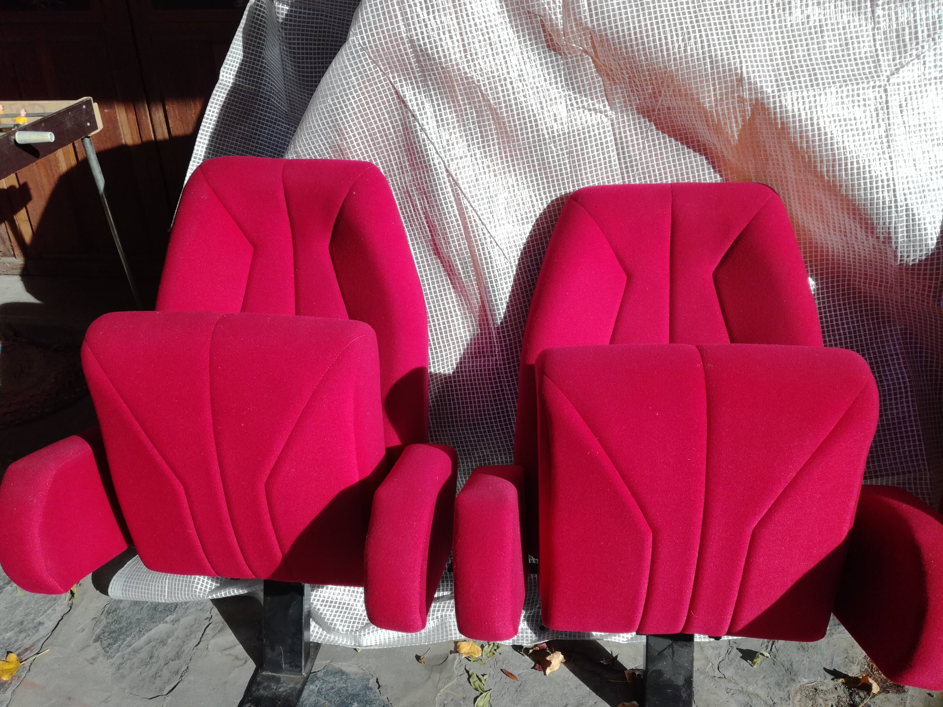 Set de 4 fauteuils de cinéma