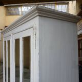 Old white patina workshop cabinet