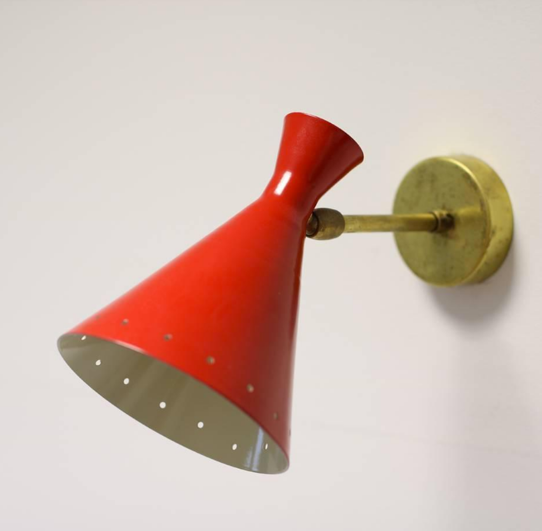 Pair of sconces in the style of creations of the 50s