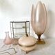 Pink tulip lamp by Laurent Rougier, 70s-80s